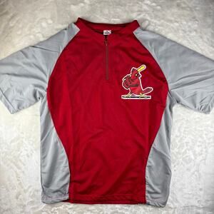 St. Louis Cardinals Men's XL Quarter Zip Pullover MLB Batting Practice Baseball